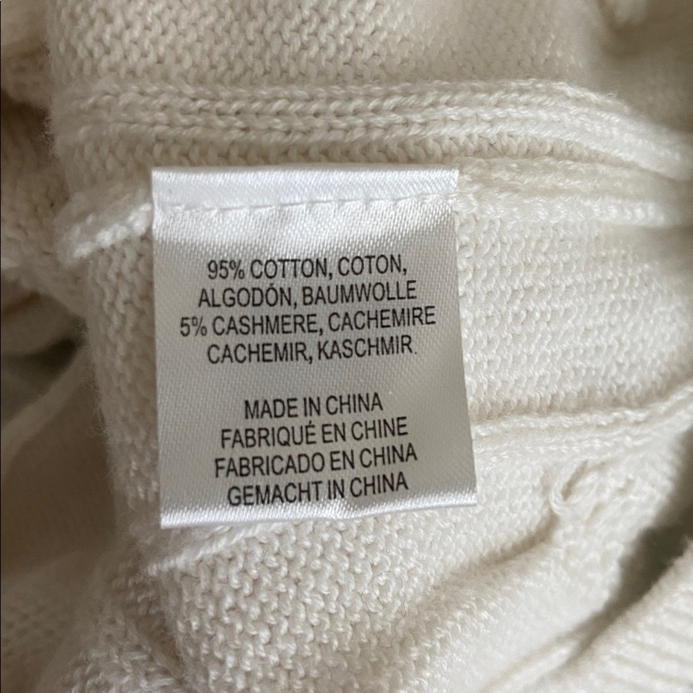 Minnie Rose Cotton Cashmere Pickleball Mixed Media Cardigan - Picture 7 of 7